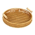 thumbnail image 2 of Bread Baskets Serving Trays Coffee Table Decor Food Organizer Tray Snack Serving Round L, 2 of 8
