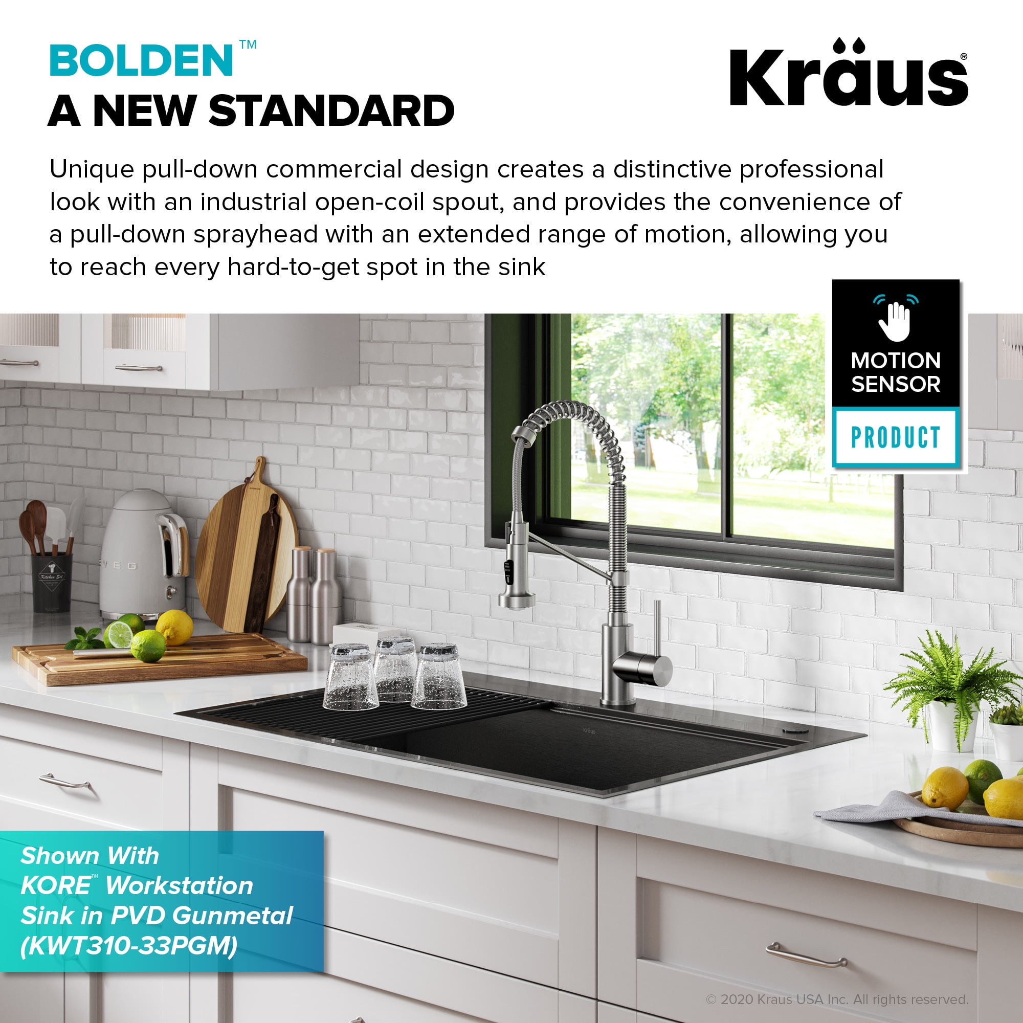 kraus touchless kitchen faucet