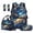 Galaxy Planets, variant on Galaxy Planets Print School Backpack for Girls 4 pcs Backpacks with Lunch Bag Pencil Box Set 17 Inch Large Travel School Bag for Girls Camping Rucksack Casual Daypack