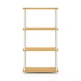 thumbnail image 4 of Furinno Turn-N-Tube 4-Tier Classic Tubes Display Shelf, Beech and White, 4 of 5