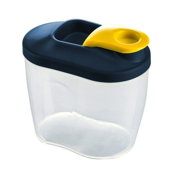 Storage Container with Lids and Pour Spout Airtight Storage for Kitchen and Pantry Portable Organizer for Spaghetti Sugar Rice Cooker Pasta Cereal Dry Goods, Glass&Bottle