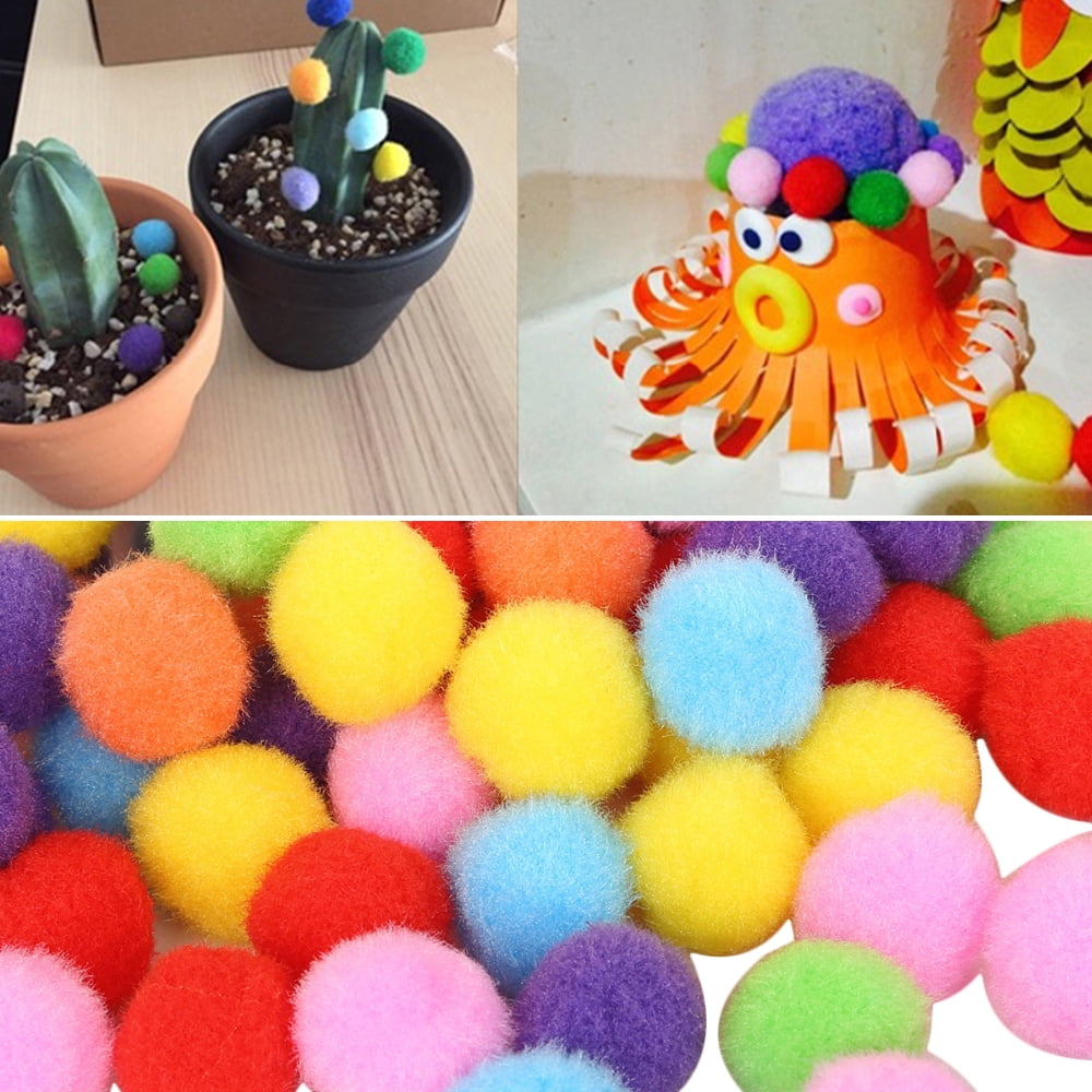 Pompons de Soie, 12 Pièces Fleur Pompon Vert Ivoire, Boule en Papier pour Fête et Mariage