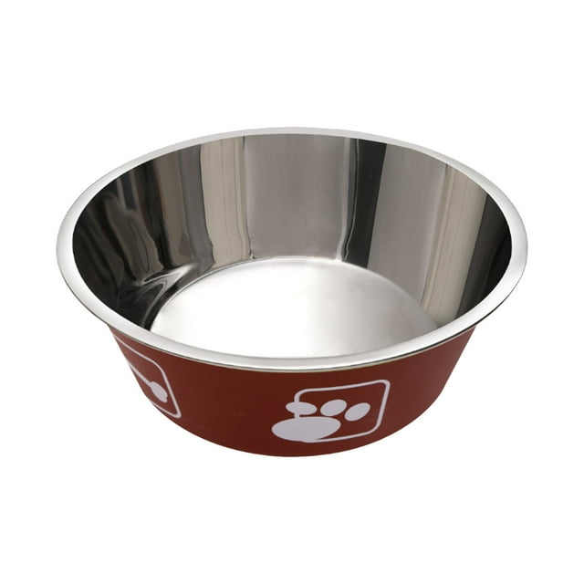 Stainless Steel Insulated Pet Bowl Double Wall Rustproof Non Feeding Dish For Medium Large Dogs Cat Food Water Container