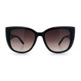thumbnail image 3 of Womens Oversize Diva Luxury Fashion Cat Eye Designer Style Sunglasses [Black Gold - Brown], 3 of 8