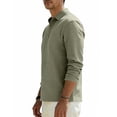 thumbnail image 7 of Generic Mens Linen Henley Shirts Casual Long Sleeve V Neck Polo T-Shirts Button Down Loose Collar Beach Tops, 7 of 7