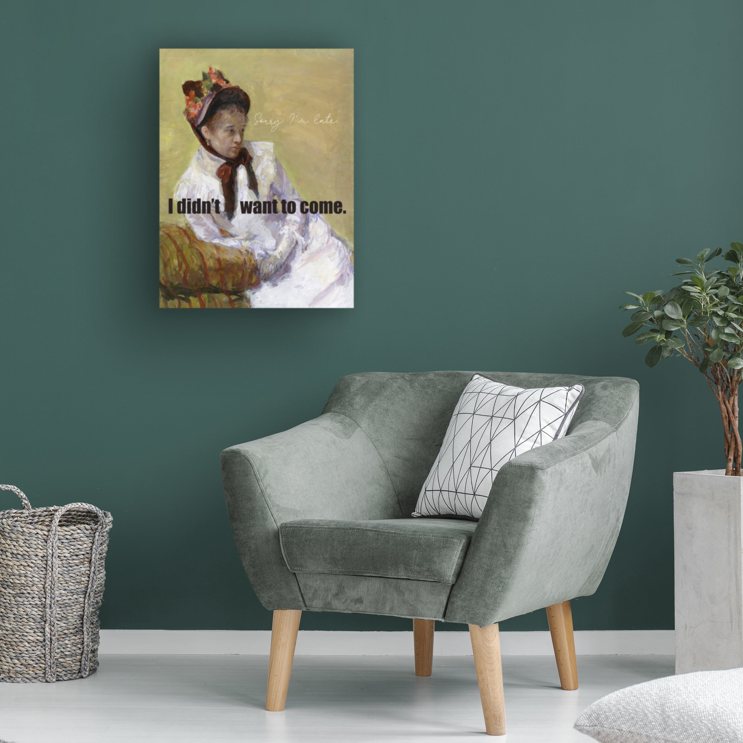 Jennifer Paxton Parker 'Masterful Snark Sorry Im Late' Canvas Art
