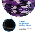thumbnail image 5 of Purple Camouflage Small Round MousePad for Wireless Computer Laptop, Office Desk Accessories 7.9 x 7.9 inch, 5 of 6