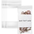 thumbnail image 1 of czcpp-- 3" X 5" Plastic Zip Bags With Writable White Block (1000 Count) 2 Mil Small Reclosable Bags for Jewelry, Buttons, Bolts, 1 of 4