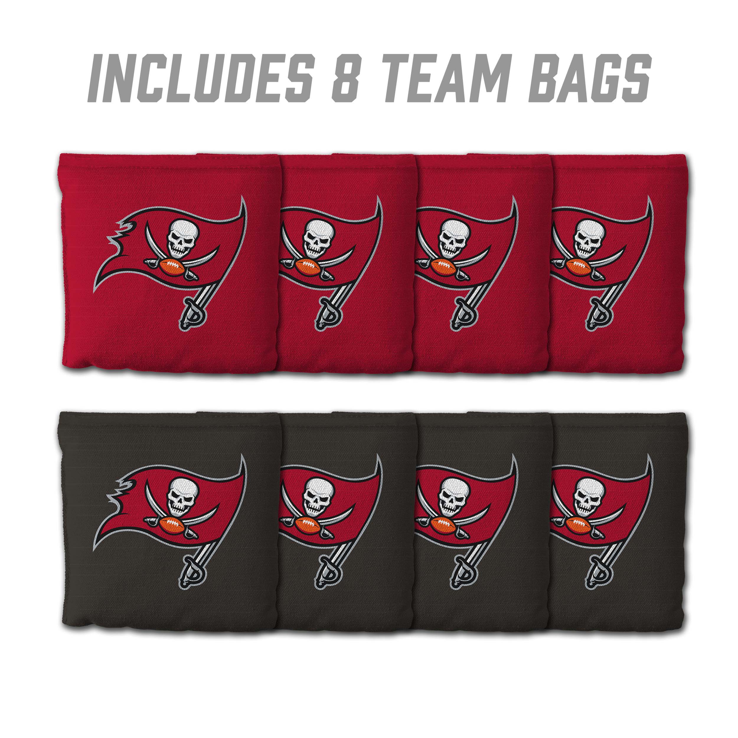 Tampa Bay Buccaneers 8pk Licensed Cornhole Bags