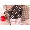 thumbnail image 4 of 1 Pair Non-slip Heat Resistant Oven Mitts For Baking, Microwave (brown), 4 of 4