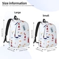 thumbnail image 3 of Yiaed Nautical Lighthouse Sailboat Print Backpack, Premium Laptop Backpack, Travel Backpack for Women, Lightweight Backpacks, Comfortable Back Pack-Small, 3 of 5