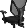 thumbnail image 3 of Mid-Back Black Mesh Multifunction Swivel Task Chair with Adjustable Arms, 3 of 9