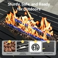 thumbnail image 6 of CozyHome 43" Outdoor Fire Pit Table 50,000 BTU Propane Patio Gas Firepit with Lid & Glass Shield, 6 of 9