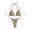 A-Khaki4, variant on Yuanlong Women's Swimsuit Sets 2 Piece Tie Neck Backless Top Thong Swim Bottom Swimwear Solid Color Minimalist Beachwear Suits
