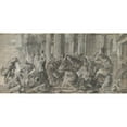 thumbnail image 2 of Jan Erasmus Quellinus 24x14 Black Ornate Framed Double Matted Museum Art Print Titled: Samuel Anointing the Young David, 2 of 5