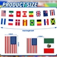 thumbnail image 2 of Yanonmyfd 100 Countries String Flag – 84Ft World Flag Banner for Party Decorations, Sports Clubs, Classrooms, Bars, and Festivals – International Bunting for Global Celebrations, 2 of 12