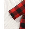 thumbnail image 6 of Suealasg Newborn Baby Boy Shirt Rompers 3 6 12 18 Months Long Sleeve Plaid Print Buttons Bodysuit Infant Boy Fall Clothes, 6 of 8
