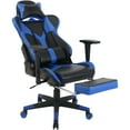 thumbnail image 5 of Lorell, LLR84388, Foldable Footrest High-back Gaming Chair, 1 Each, 5 of 7