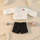 thumbnail image 3 of Conjunto De Ropa Para Muñecas BJD De Estilo Moderno, Ropa Para Muñecas De 25-30 Cm, Atuendo Para Figuras De Acción Para Aficionados 01 Blanco T Negro Corto, 3 of 9