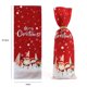 thumbnail image 2 of Funda para botella de vino, bolsa de regalo de Papá Noel, de terciopelo navideño, 2 of 2