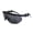 Black dot flower frame gray pi, variant on One-Piece Sunglasses for Men and Women, Trendy Irregular Design, PC Frame and Lenses, Non-Polarized, Ideal for Outdoor Sports and Riding