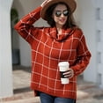 thumbnail image 1 of EGNMCR Chandails pour Femmes Mode Femmes Décontracté Manches Longues Col Roulé Chandail2, 1 of 1