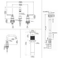 thumbnail image 3 of PARLOS 2-Handle Widespread Bathroom Sink Faucet , Brushed Nickel, 3 of 10