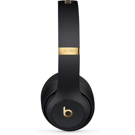 Restored Beats Studio3 Wireless Bluetooth Headphones Skyline Collection - Midnight Black (Refurbished)