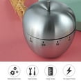 thumbnail image 4 of Kitchen Timer Cute Egg Shaped Timer Manual Stainless Steel Mechanical Rotating Alarm for Time Management Workout Timer Cartoon 60 Minutes Count Down Timer, 4 of 8