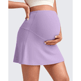 thumbnail image 6 of G4Free BareFeel Maternity Tennis Skirt with 2 Pockets Inner Shorts Over The Belly Stretchy Pregnancy Workout Skorts Golf, 6 of 8