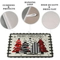 thumbnail image 3 of Christmas Trees Kitchen Dish Drying Mat 18x24 Inch Merry Christmas Black White Buffalo Plaid Dish Drainer Mat Absorbent Reversible Microfibe Drying Dish Pad for Winter Kitchen Counter Decor, 3 of 7