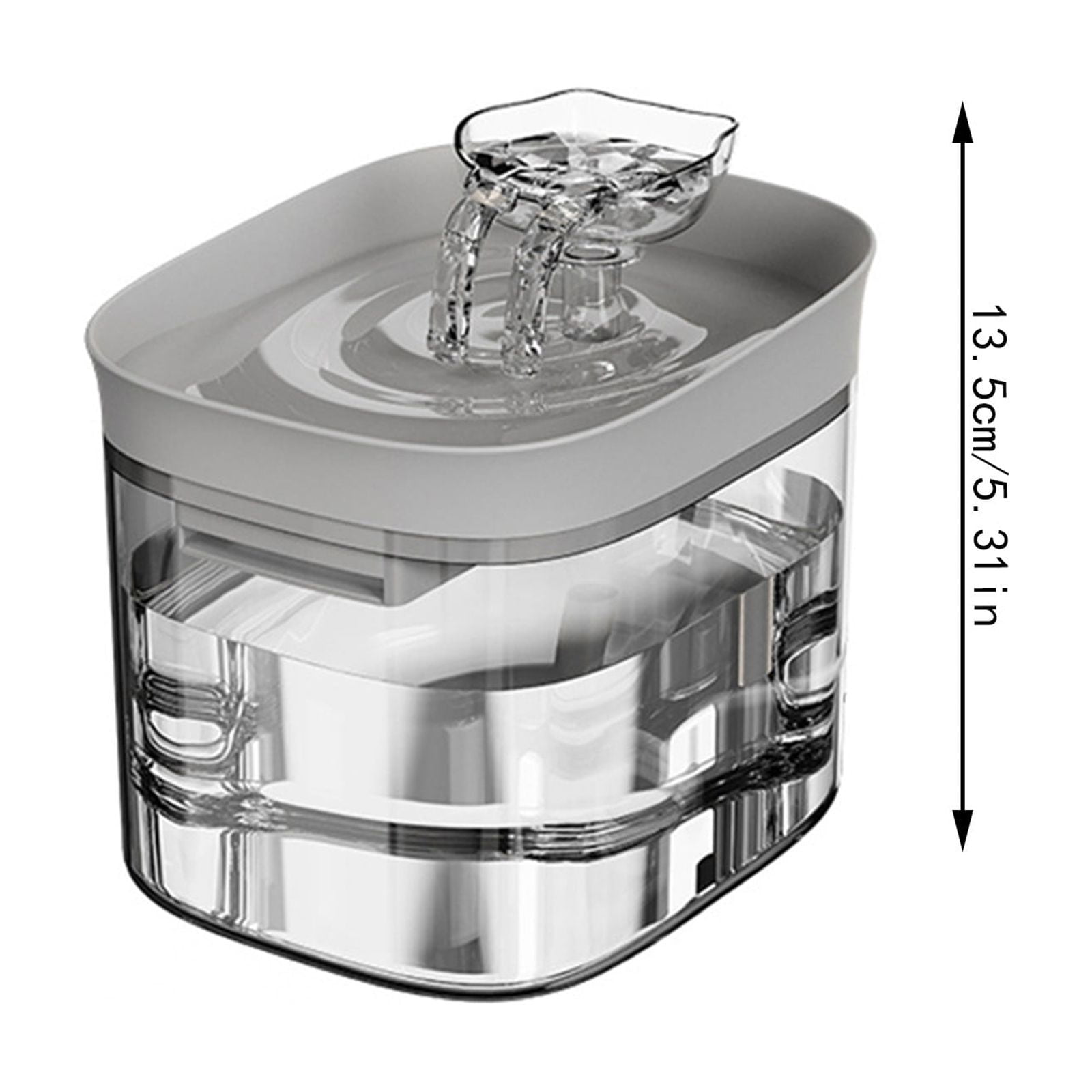Pet Fountains for Cats Dogs Automatic Filtration Water Dispenser Quiet Circulating Pet Water Dispenser with Visible Water Level for Indoor Home