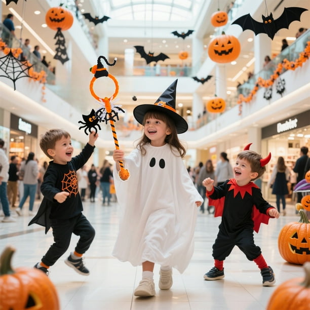 Producto de Halloween, palo de rosca luminoso para mano, decoración navideña de Halloween.