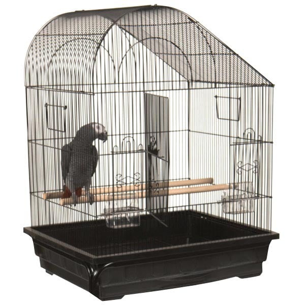 A and E Cage Co. Slant Top Bird CagePure White