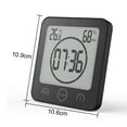thumbnail image 2 of Reloj de pared electrónico para baño Reloj de pared con cuenta atrás para temperatura y humedad, 2 of 5