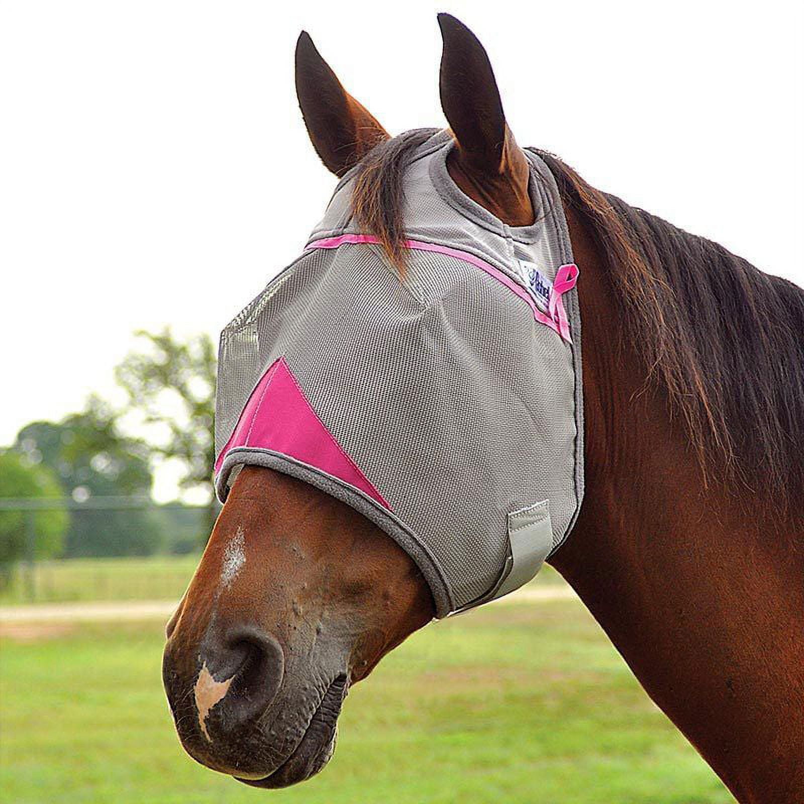 Masque Anti-mouches Cashel Crusader Cool Pour Cheval - Taille Small (poney/arabe) - Gris