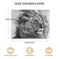 thumbnail image 2 of PIKWEEK  YP0950 Lion Wall Art Brown in Black and White Canvas Wall Art Framed Animal Canvas Prints Painting Pictures Ready to Hang for Living Room Bedroom Kitchen Home and Office Wall Decor, 2 of 5