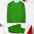 thumbnail image 1 of Conjunto de pijama de manga larga para hombre, blusa de color liso, camisa y pantalones de poliéster, para Navidad, 1 of 5