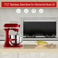 thumbnail image 4 of HLONK Stand Mixer Bowl Mixing Bowl Mixer Accessory Suitable for 7QT Stand Mixer, 4 of 10