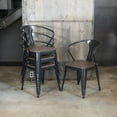 thumbnail image 1 of AmeriHome DCHAIRSWT Loft Rustic Gunmetal Metal Din, 1 of 5