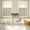 Light Gray Light Beige, variant on Sage Green Botanical Window Tier Curtains 24 Inch Length, Rustic Vintage Floral Leaves Rod Pocket Kitchen Window Treatments Drapes for Bedroom, Cafe, Living Room, 2 Panels, 27.5 W x 24 L