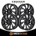 thumbnail image 3 of 20x9 Cruiser Alloy 925MB Cutter Blk Machine Wheel 5x115/5x5.5 (15mm), 3 of 5