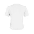 thumbnail image 5 of Alitao Crop&nbsp;Tops Going Out Tops Women Crop Tops Short Sleeve Ribbed Knit Shirts Cute Bow Embroidery Tee Shirts Teen Girls Slim Baby Tees Womens T Shirts Summer Tops White XL, 5 of 7