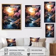 thumbnail image 4 of Designart "Whimsical Riverbanks At Sunset I" Landscape Lake River Floater Framed Canvas Prints, 4 of 5