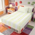 thumbnail image 2 of Erosebridal Abstract Lines Zipper Twin Comforter Sets with Fitted Sheet and 2 Pillowcases,Geometric Stripes Print Zipper Bedding Set,Light Gray Reversible,4 Pieces, 2 of 7