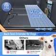 thumbnail image 2 of Back Seat Extender for Dogs, Hard Bottom Dog Car Seat Cover for Truck Back Seat, Upgraded PU Leather Dog Hammock for Car, Waterproof, Anti Scratch, Larger Space, Holds 400lbs, 2 of 7