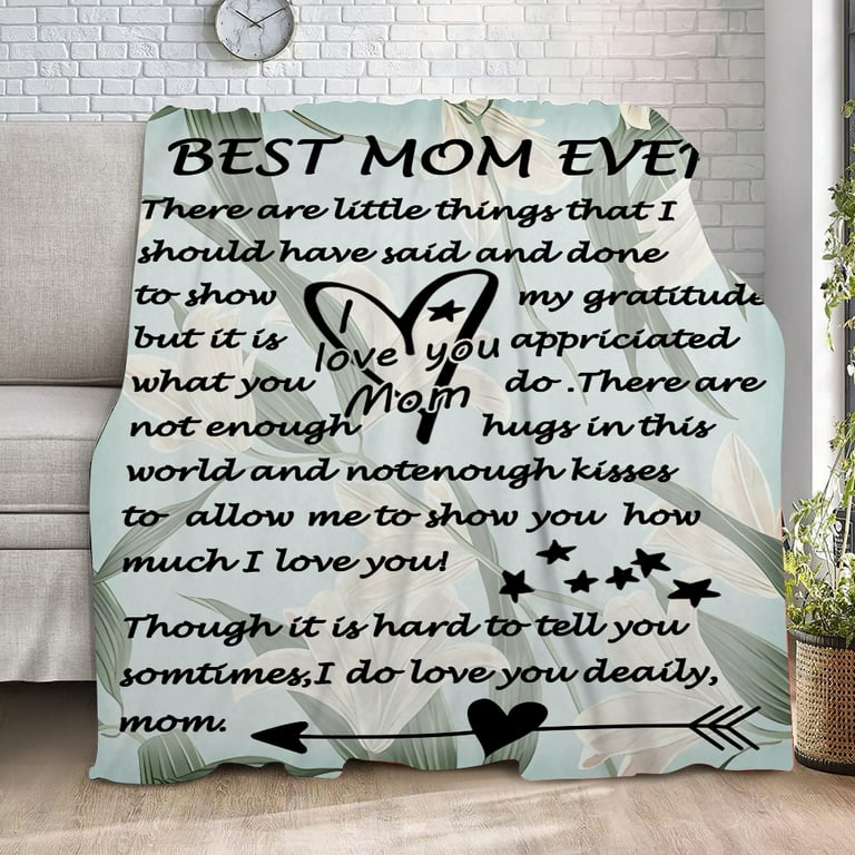 Mom Blanket,Mom Birthday Gifts from Daughter,Mothers Birthday Gifts for Mom  from Daughter,Happy Moms Birthday Gift Ideas Unique,Mom Gifts from