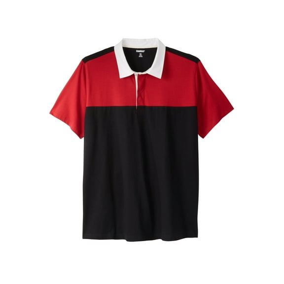 KingSize Men's Big & Tall Short Sleeve Rugby