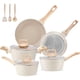 thumbnail image 1 of Juego de ollas y sartenes antiadherentes, 11 piezas juego de sartenes, bateria de cocina para induccion, ollas de cocina de cerámica antiadherente, juego de utensilios de cocina, 1 of 4