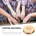 thumbnail image 4 of Dytern Jewelry Making 100pcs Flat Beads for Jewelry Making Copper Flat Spacer Beads Loose Flat Beads Jewelry Supplies, 4 of 11